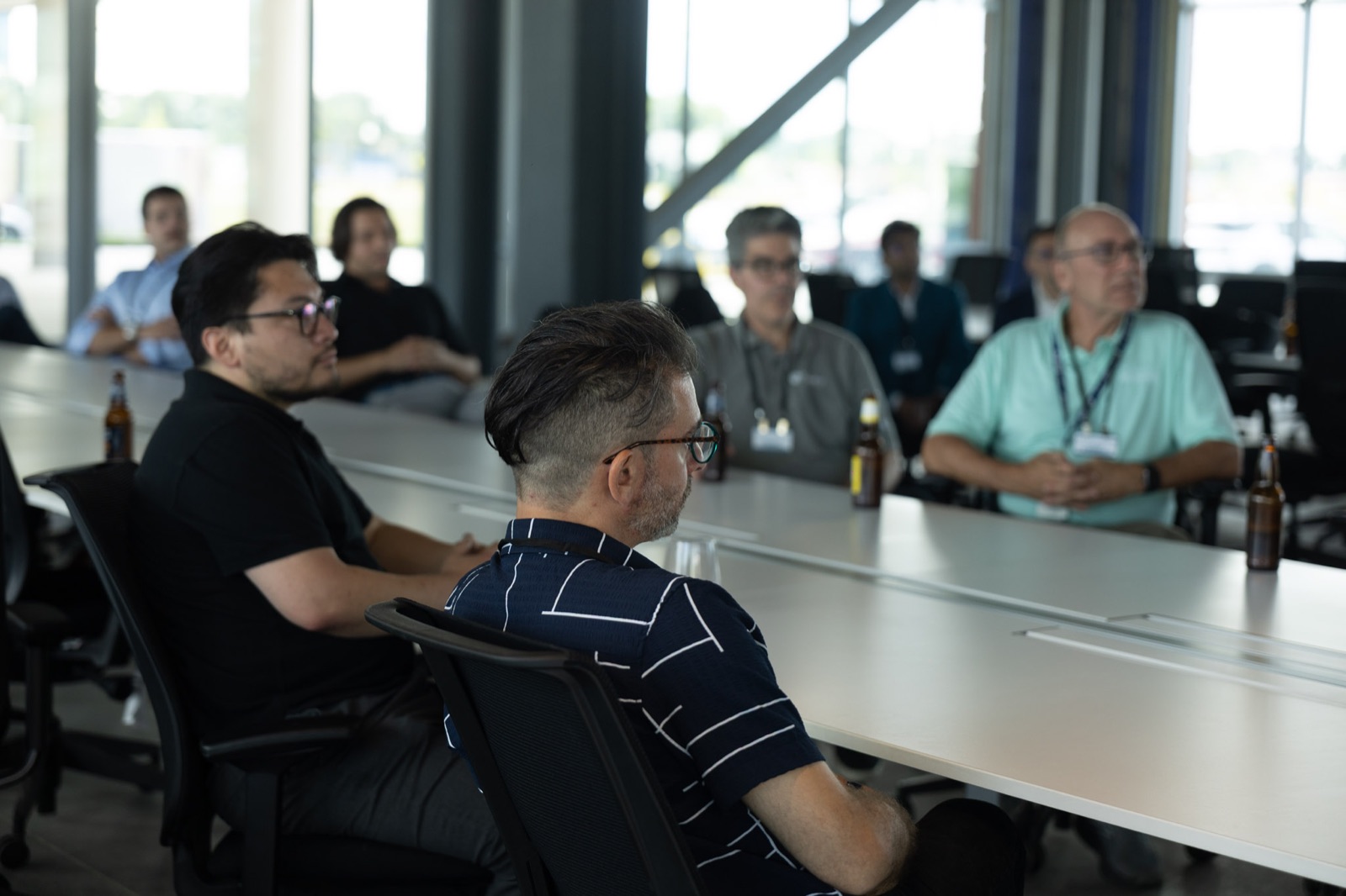 Attendees listening during an open discussion at the founding event.